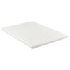 Henry witte bovenste matras van PU-schuim 180x200x4 cm