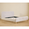 Christian-bedframe in beige, 180 x 200 cm, exclusief bedlatten en matrassen