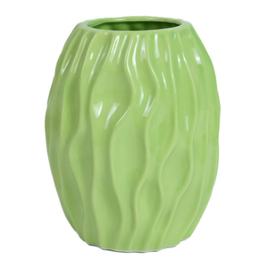 Betty keramische vaas groen 15,4 cm