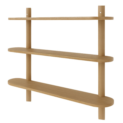 Juliet eiken wandplank met 3 planken H:100 x D:22 x B:90 cm