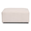 Emilia poef in beige L: 79 x D: 79 x H: 39 cm