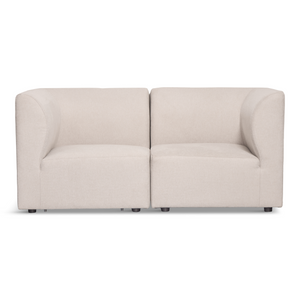 Emilia modulaire sofa in beige 2 modules L: 158 x D: 79 x H: 72 cm