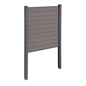 Finley modulaire composiet schutting startmodule - H: 150 x L: 95 cm - Bruin