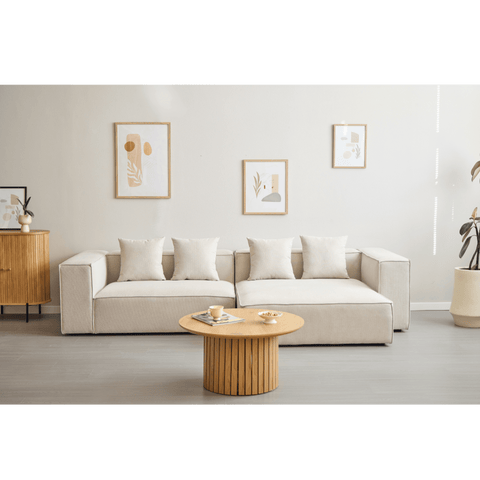 Hailey bank links module in beige L: 147 X D: 100 X H: 65 Cm