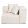 Hailey - Zitelement voor modulaire bank, hoekmodule in beige L: 100 X D: 100 X H: 65 cm
