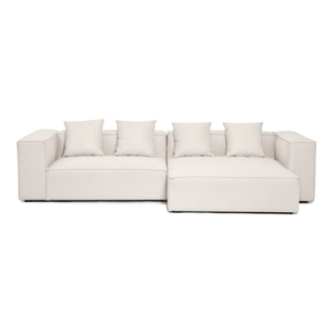 Hailey - Modulaire bank in beige met 2 modules L: 294 X D: 148 X H: 65 Cm