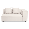 Hailey rechts zitelement voor modulaire bank in beige L: 147 X D: 100 X H: 65 Cm