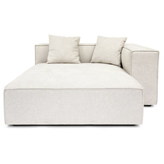 Hailey - Rechts chaiselongue Zitelement voor modulaire bank in beige L: 147 X D: 148 X H: 65 Cm