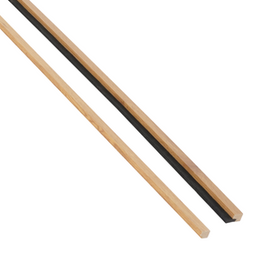 Afwerkingslijsten voor akoestische panelen in eikenfineer 2400x45x18 mm - Rechts & links (2 stuks)