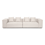 Hailey - Modulaire bank in beige met 2 modules L: 294 X D: 100 X H: 65 cm
