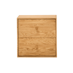 Rumi Wandplank met laden 33x20x33 cm eiken incl. muurbeugels