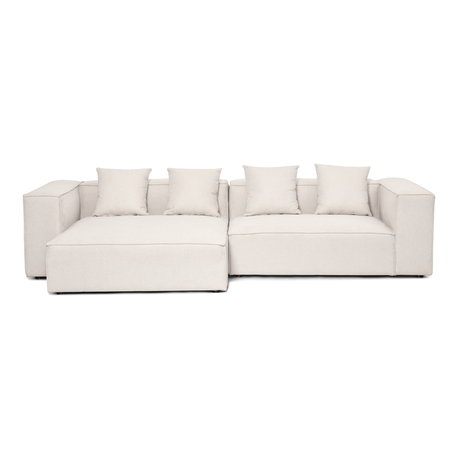 Hailey - Modulaire bank in beige met 2 modules L: 294 X D: 148 X H: 65 ...