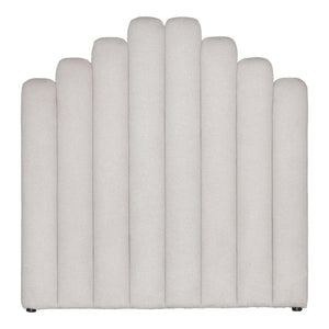 Viola hoofdbord 140x143 cm in beige textiel