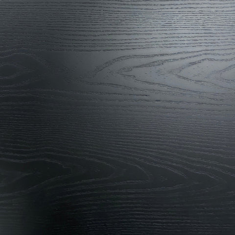 Carisma ronde latten eettafel - Ø120 cm - zwart met zuilvoet