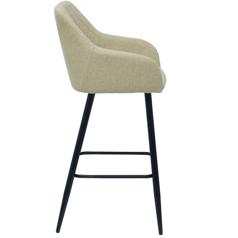 Carlo barkruk - beige met armleuning 65 cm.