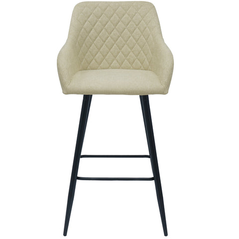 Carlo barkruk - beige met armleuning 65 cm.